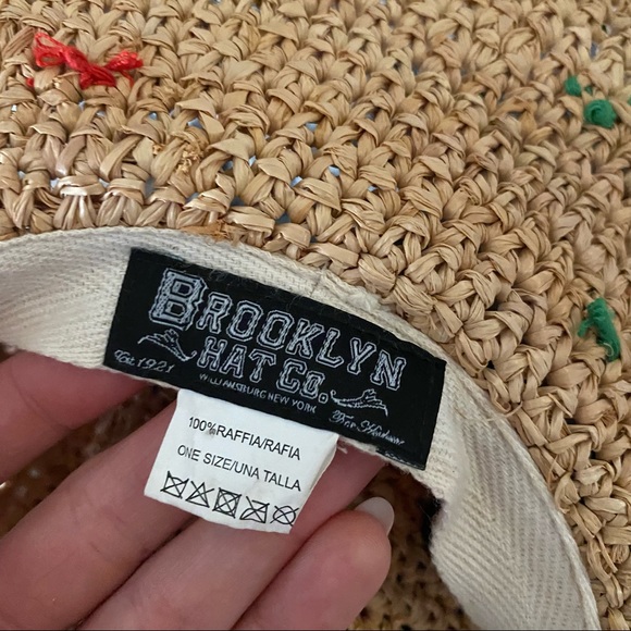 Colorful Raffia Beach Hat - Picture 3 of 3